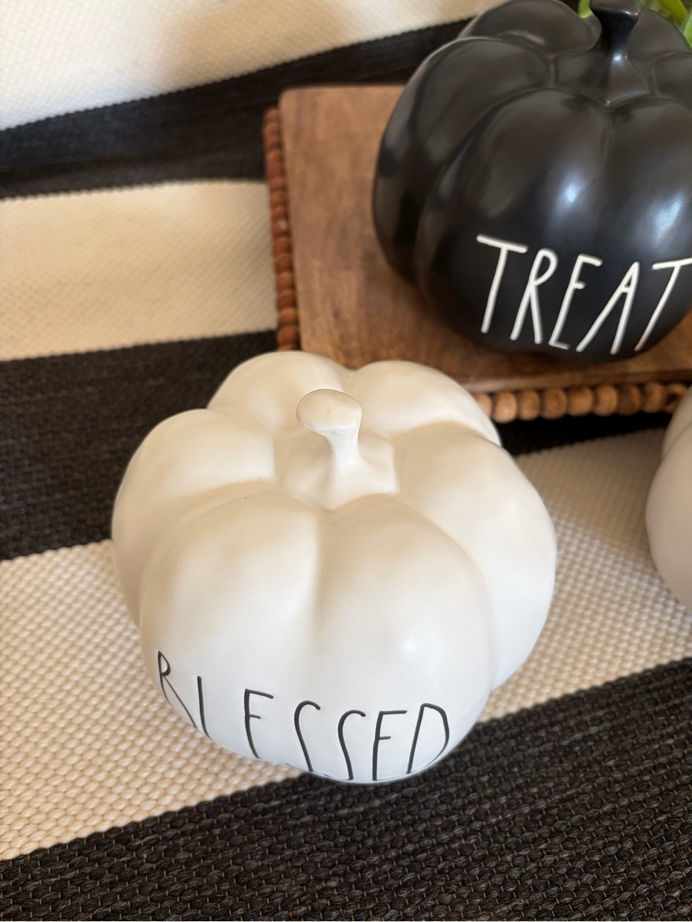 3 Rae Dunn Ceramic Pumpkins - Picture 4 of 9
